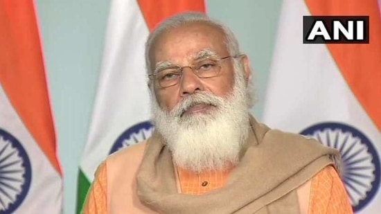 PM Modi during his virtual address said that the martyrs of Chauri Chaura had not been talked about as much as they should have been.(ANI Photo)