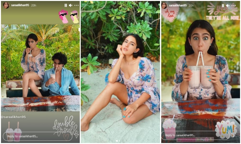 Sara Ali Khan often posts pictures with her brother Ibrahim. Sara Ali Khan often posts pictures with her brother Ibrahim.