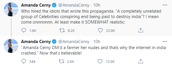 Amanda Cerny on Twitter.