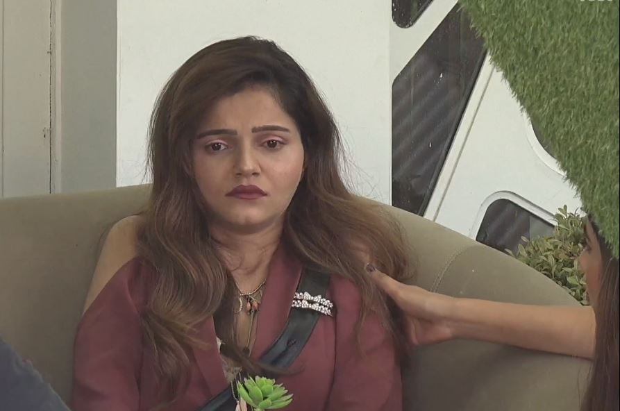 An upset Rubina Dilaik (Colors)