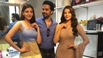 Gautam Kichlu with real Kajal Aggarwal (left) and her wax statute (right) at Madame Tussauds Singapore. Gautam Kichlu with real Kajal Aggarwal (left) and her wax statute (right) at Madame Tussauds Singapore.
