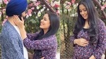 Harshdeep Kaur and husband Mankeet Singh will welcome their first child in March. Harshdeep Kaur and husband Mankeet Singh will welcome their first child in March.