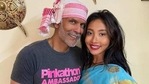 Milind Soman with wife Ankita Konwar. Milind Soman with wife Ankita Konwar.