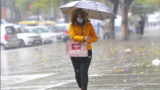 Chandigarh reported light rains on Thursday. (Keshav Singh/Hindustan Times) Chandigarh reported light rains on Thursday. (Keshav Singh/Hindustan Times)