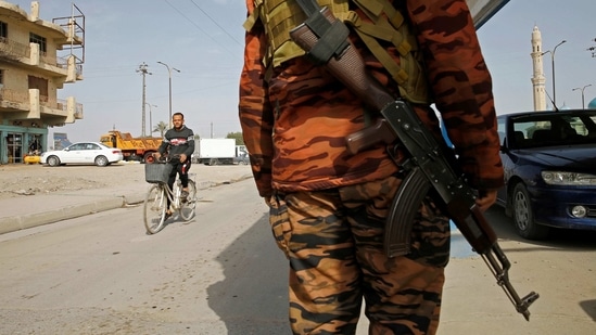 Paramilitaries aligned with Iran say the Islamic State insurgency against the Iraqi military requires them to stay in the Sunni-majority regions to fight the militants. REUTERS/Thaier Al-Sudani (REUTERS)