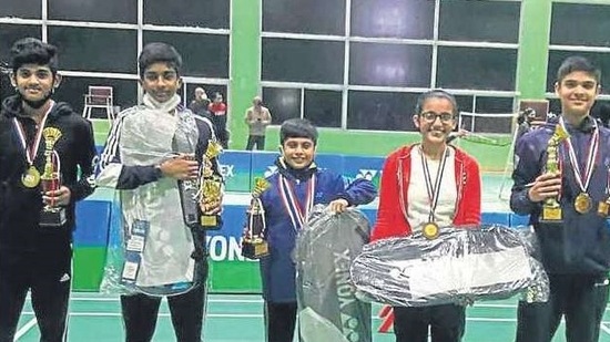 Students of AKSIPS-41 Smart School, Chandigarh, with their accolades. Students of AKSIPS-41 Smart School, Chandigarh, with their accolades.