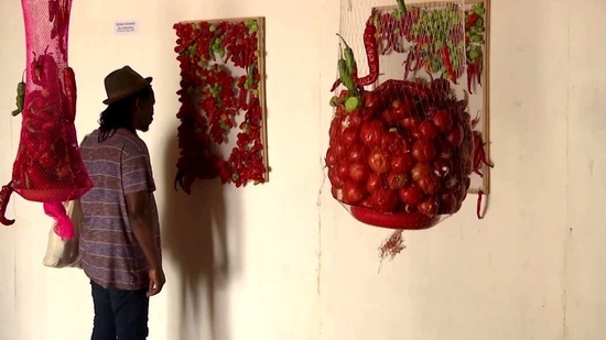 Nigerian artist creates Rotten Food display as Coronavirus Warning