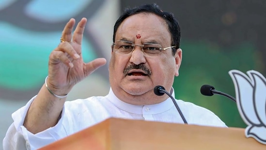 BJP national president JP Nadda.(PTI) BJP national president JP Nadda.(PTI)