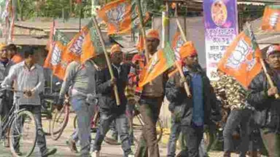 The BJP has decided to take out rath yatras across the state in February and March to drum up support for the upcoming assembly polls.(Samir Jana/HT file photo) The BJP has decided to take out rath yatras across the state in February and March to drum up support for the upcoming assembly polls.(Samir Jana/HT file photo)