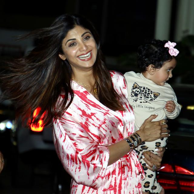 Shilpa Shetty Kundra with her daughter, Samisha. (Photo: ANI) Shilpa Shetty Kundra with her daughter, Samisha. (Photo: ANI)