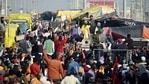 The protest sites are under multi-layered barricading with barbed wiring on top, concrete walls, trenches, nails boards drilled onto roads, and netting to stop pelted stones. (Representative Image)(ANI) The protest sites are under multi-layered barricading with barbed wiring on top, concrete walls, trenches, nails boards drilled onto roads, and netting to stop pelted stones. (Representative Image)(ANI)