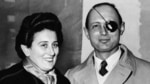 Ruth Dayan with her husband(AP) Ruth Dayan with her husband(AP)