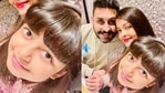 Aishwarya Rai has shared a picture from Abhishek Bachchan's birthday celebrations. Aishwarya Rai has shared a picture from Abhishek Bachchan's birthday celebrations.