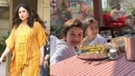 Kareena Kapoor has shared a new picture of cousins Taimur and Inaaya. Kareena Kapoor has shared a new picture of cousins Taimur and Inaaya.