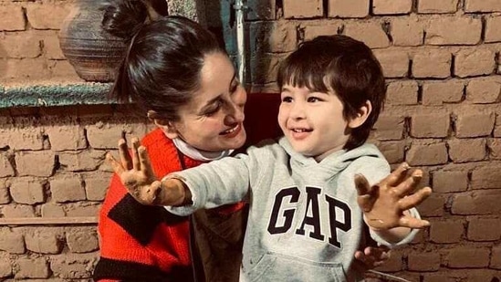 Kareena Kapoor Khan with son Taimur.