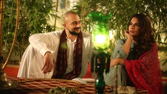 Arunoday Singh and Richa Chadha in a still from the film