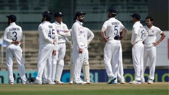 Indian players react after they lost their record review on Day 2. (BCCI/Twitter)