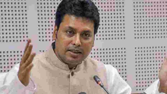 Tripura chief minister Biplab Kumar Deb. (PTI File Photo) Tripura chief minister Biplab Kumar Deb. (PTI File Photo)