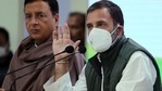 Congress leader Rahul Gandhi addresses media at AICC HQ in New Delhi on Wednesday. (ANI Photo) Congress leader Rahul Gandhi addresses media at AICC HQ in New Delhi on Wednesday. (ANI Photo)