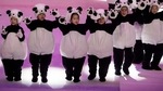 Children wearing panda costumes dance during the official reveal of the mascots for the Beijing 2022 Winter Olympic and Paralympic Games at Shougang Ice Hockey Arena on September 17, 2019. (AFP file) Children wearing panda costumes dance during the official reveal of the mascots for the Beijing 2022 Winter Olympic and Paralympic Games at Shougang Ice Hockey Arena on September 17, 2019. (AFP file)