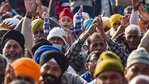 Farmers during their ongoing protest against Centre's farm laws, at Ghazipur border in New Delhi.(PTI ) Farmers during their ongoing protest against Centre's farm laws, at Ghazipur border in New Delhi.(PTI )