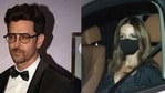 Hrithik Roshan and Sussanne Khan attended Sanjay Khan's dinner party. Hrithik Roshan and Sussanne Khan attended Sanjay Khan's dinner party.