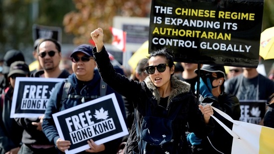 Supporters hold a rally in solidarity with Hong Kong protesters. (REUTERS)