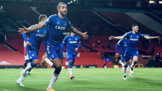 Dominic Calvert-Lewin celebrates his goal. (Twitter)