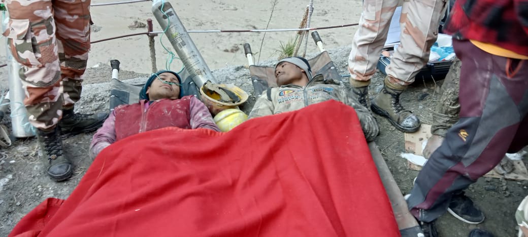 Rescue operations at Tapovan tunnel (ITBP)
