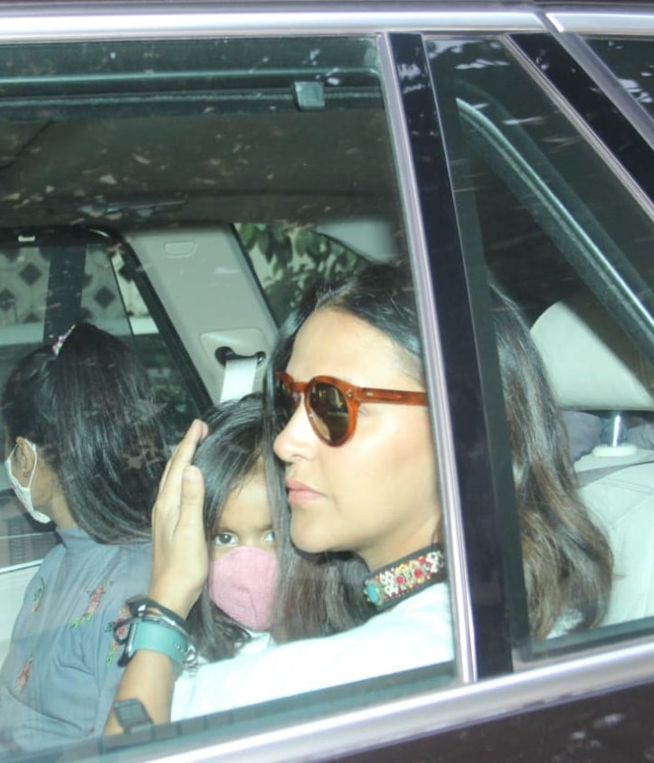 Neha Dhupia's daughter Mehr also attended Yash and Roohi's birthday party. (Photo: Varinder Chawla)