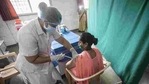 A health worker and a beneficiary from Rajiv Gandhi Hospital staff during dry run of Covid-19 vaccination at Yerawada. (HT File Photo ) A health worker and a beneficiary from Rajiv Gandhi Hospital staff during dry run of Covid-19 vaccination at Yerawada. (HT File Photo )
