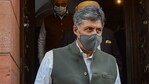New Delhi: Congress MP Manish Tiwari after meeting with Home Minister Amit Shah at Parliament House, on the day of Budget 2021-22 presentation, in New Delhi, Monday, Feb. 1, 2021. (PTI Photo/Manvender Vashist)(PTI02_01_2021_000237A)(PTI)