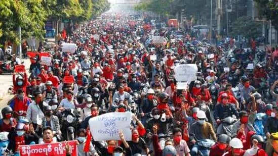 Myanmar sees biggest protest in years as coup opposition grows | World ...