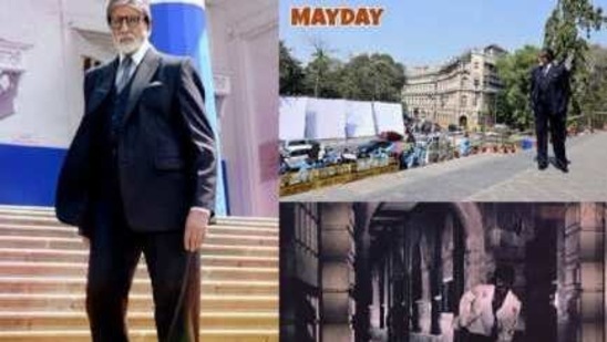 Amitabh Bachchan has been shooting for Mayday with Ajay Devgn and Rakul Preet Singh.