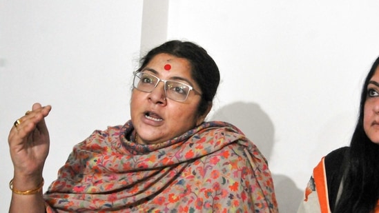 BJP Lok Sabha MP Locket Chatterjee accused the TMC-led govt of not implementing schemes launched by Central govt. (PTI File)