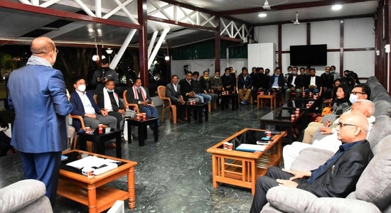 Local MLA Khasim Vashum, Chief Secretary Dr Rajesh Kumar and DGP LM Khaute were also present at the gathering along with Manipur chief minister N Biren Singh. (PHOTO: DIPR Manipur)
