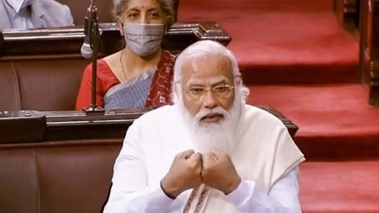 Prime Minister Narendra Modi made a fervent appeal to the protesting farmers on Monday to end their agitation against the new farm laws even as he questioned opposition parties for their sudden "U-turn" on the agriculture reforms.(PTI) Prime Minister Narendra Modi made a fervent appeal to the protesting farmers on Monday to end their agitation against the new farm laws even as he questioned opposition parties for their sudden "U-turn" on the agriculture reforms.(PTI)
