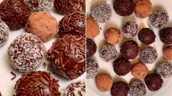 Easy chocolate truffle recipe(Instagram/ _bakeandbinge_)