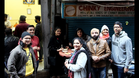Members of Delhi-based group, Foodkars, recently visited Chawri Bazar. Members of Delhi-based group, Foodkars, recently visited Chawri Bazar.