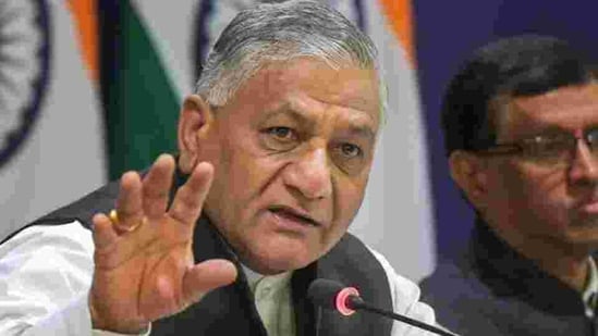 The Chinese foreign ministry was asked to comment on VK Singh’s statement after the regular press briefing was over.(PTI)