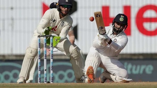 Rishabh Pant plays the paddle sweep. (BCCI) Rishabh Pant plays the paddle sweep. (BCCI)