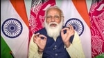 Prime Minister Narendra Modi during the virtual ceremony for signing of MoU on Shahtoot Dam with Afghan President Ashraf Ghani, in New Delhi, Tuesday. (PTI) Prime Minister Narendra Modi during the virtual ceremony for signing of MoU on Shahtoot Dam with Afghan President Ashraf Ghani, in New Delhi, Tuesday. (PTI)
