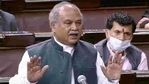Union agriculture minister Narendra Singh Tomar speaks during the Budget Session of Parliament in Rajya Sabha in New Delhi on Friday. (ANI Photo) Union agriculture minister Narendra Singh Tomar speaks during the Budget Session of Parliament in Rajya Sabha in New Delhi on Friday. (ANI Photo)