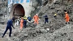 On Tuesday, the rescue operations began with a Mi-17 helicopter leaving Dehradun for Joshimath with NDRF personnel on board in the morning.(ANI) On Tuesday, the rescue operations began with a Mi-17 helicopter leaving Dehradun for Joshimath with NDRF personnel on board in the morning.(ANI)