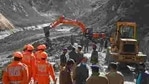 NDRF personnel clear debris in Tapovan, in Uttarakhand on Tuesday.(AP Photo)