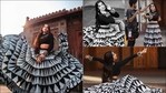 Nora Fatehi channels desi princess vibes in turtleneck crop top, ghera skirt(Instagram/norafatehi/mayyurgirotra)