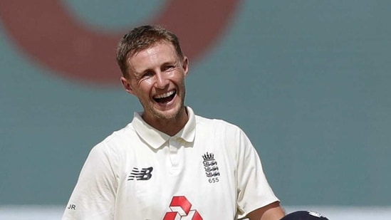 England's Joe Root celebrates his double century. (AP) England's Joe Root celebrates his double century. (AP)