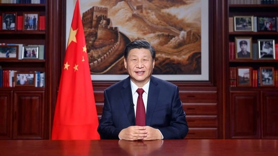 Chinese President Xi Jinping delivers a New Year's address in Beijing.(AP) Chinese President Xi Jinping delivers a New Year's address in Beijing.(AP)