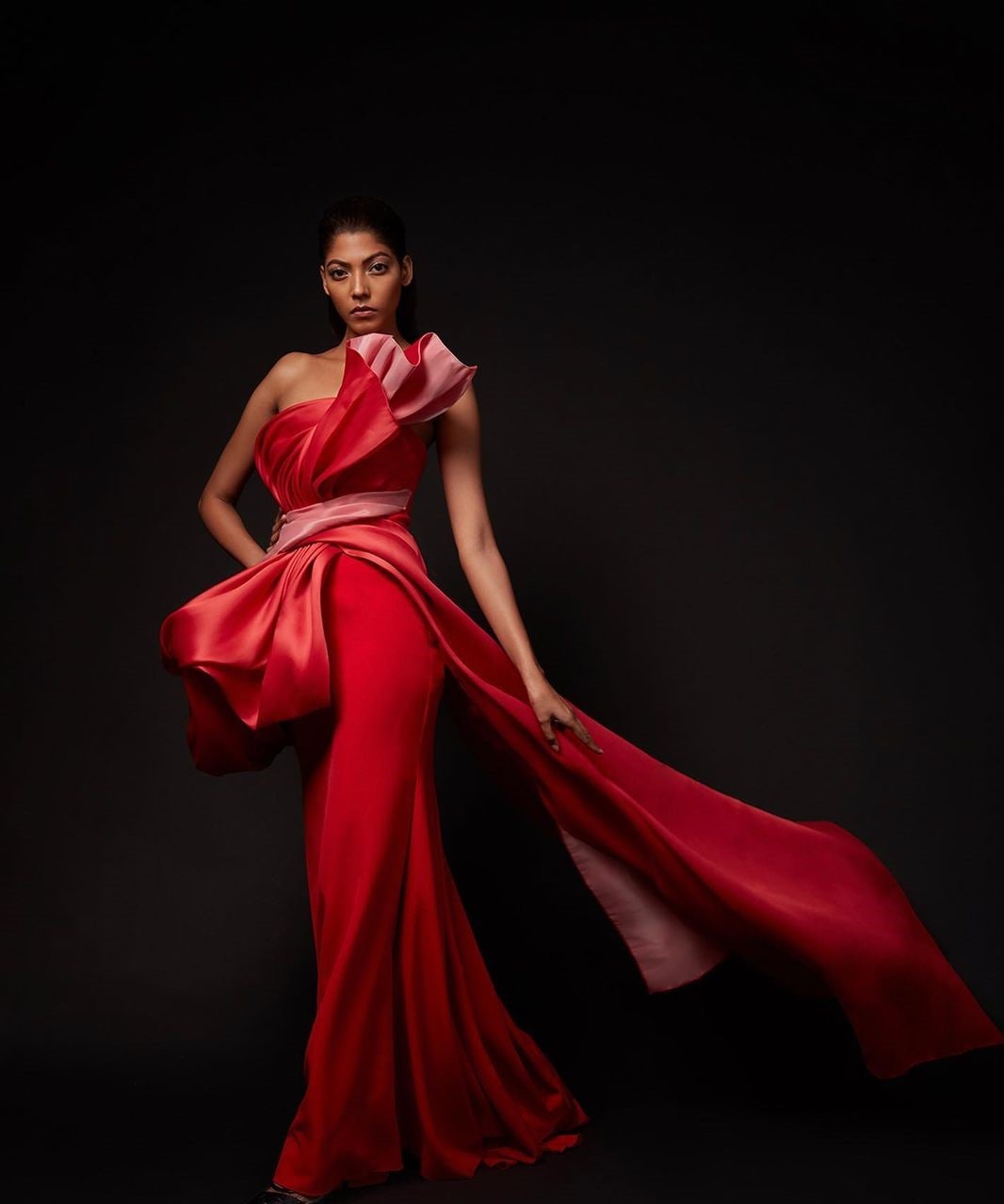 A structured and draped Amit Aggarwal creation (Photo: Instagram/AmitAggarwal) A structured and draped Amit Aggarwal creation (Photo: Instagram/AmitAggarwal)