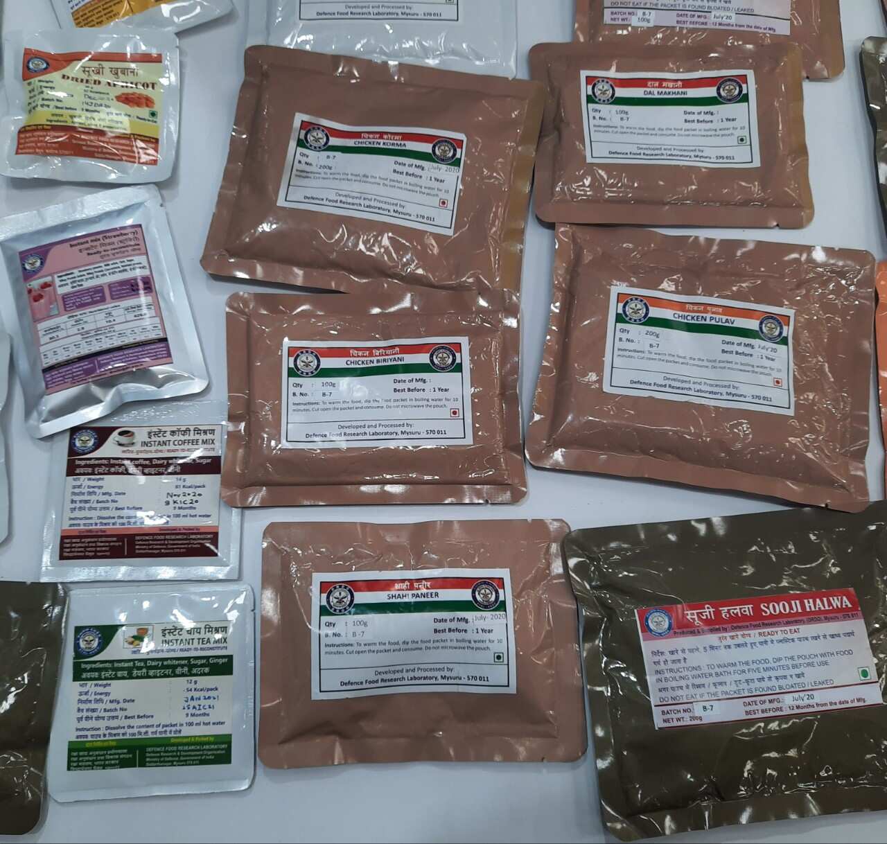 DFRL displayed its space menu for the Gaganyaan mission at Aero India-2021, which was held at the Yelahanka air base last week. (HT Photo) DFRL displayed its space menu for the Gaganyaan mission at Aero India-2021, which was held at the Yelahanka air base last week. (HT Photo)